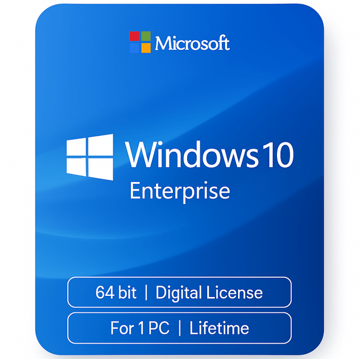Windows 10 Enterprise – License Key (64-bit, 1 PC, Email Delivery) - Image 1