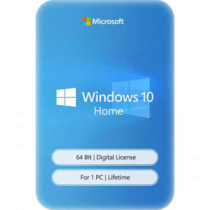 Windows 10 Home 32/64 Bit – License Key (1 PC, Email Delivery) - Image 1