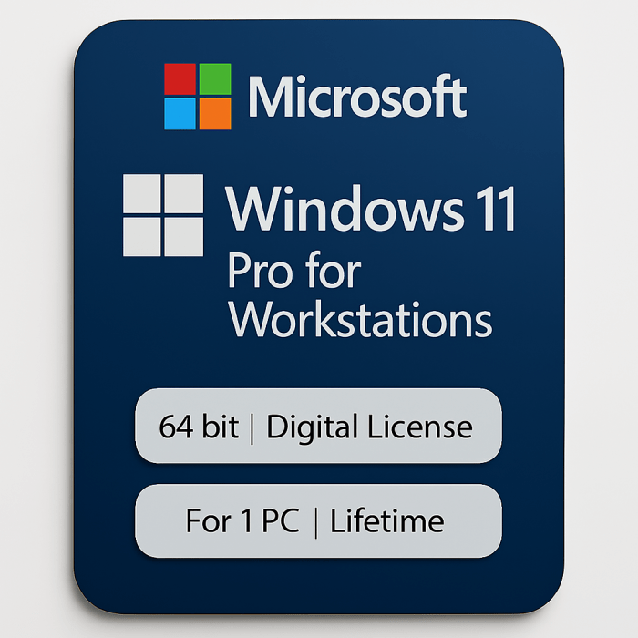 Windows 11 Pro for Workstations – License Key (64-bit, 1 PC, Email Delivery) - Image 1