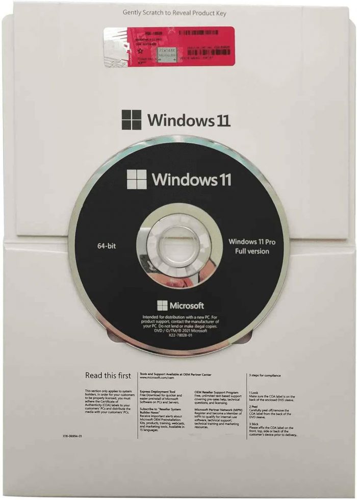 Windows 11 Pro DVD Pack – Genuine Microsoft Installation Disc (64-bit) - Image 3