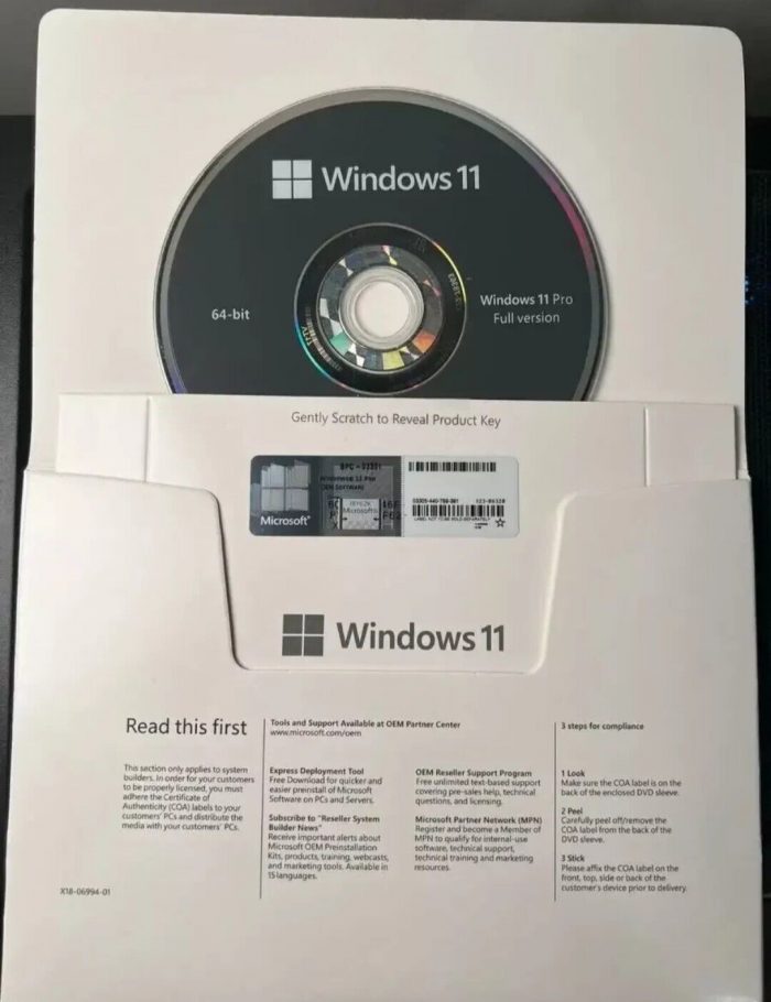 Windows 11 Pro DVD Pack – Genuine Microsoft Installation Disc (64-bit) - Image 4