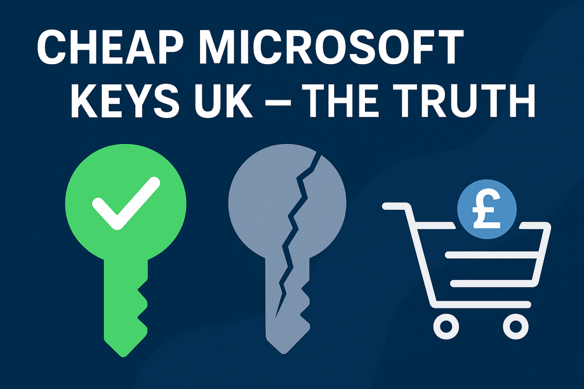 Cheap Microsoft keys UK — safe vs scam comparison