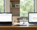 Comparison between Microsoft Office 2021 and Office 2024 on laptop screens