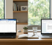 Comparison between Microsoft Office 2021 and Office 2024 on laptop screens