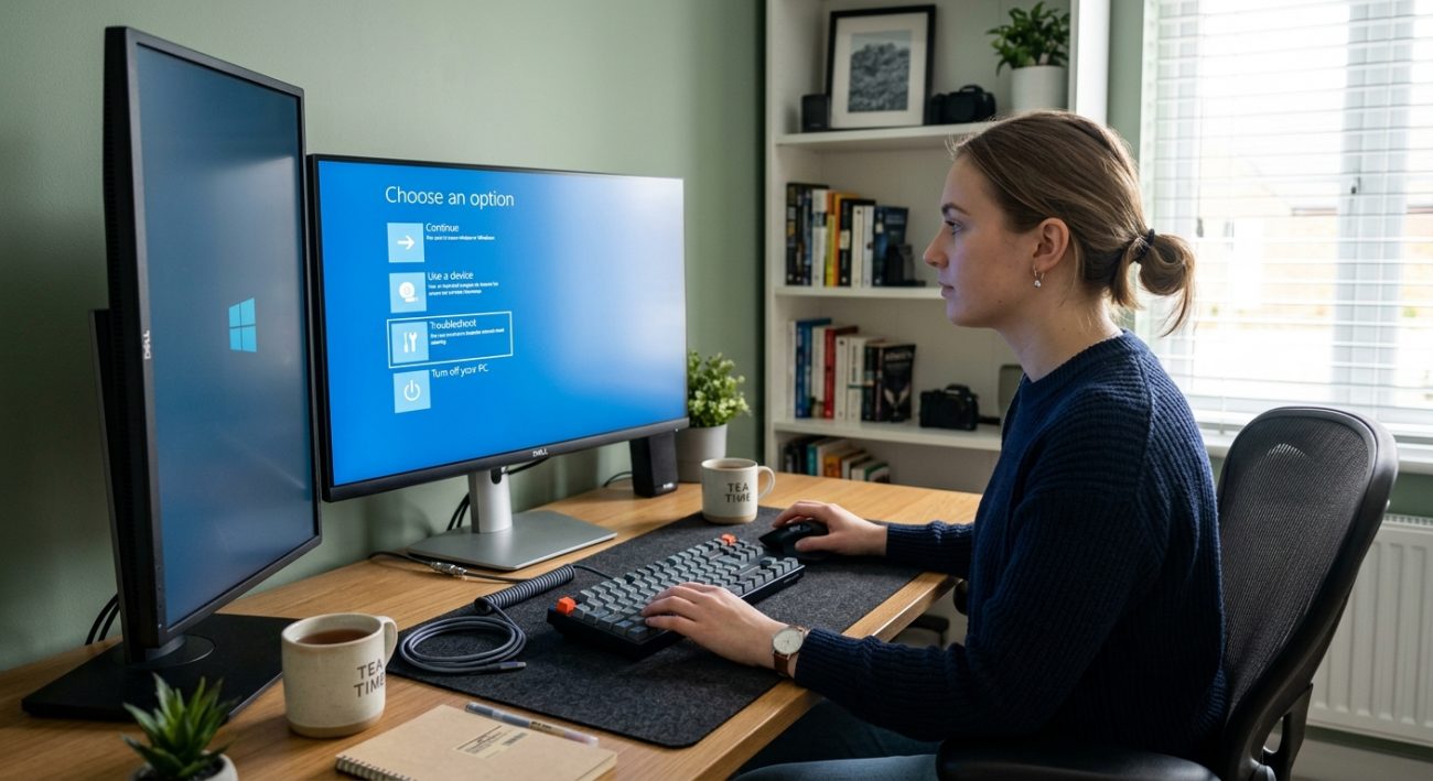 Windows 11 startup recovery screen displayed while troubleshooting a boot problem