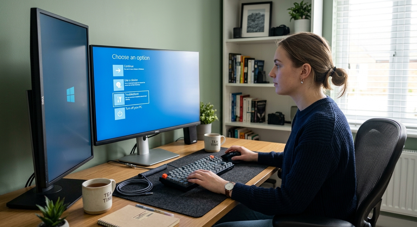 Windows 11 startup recovery screen displayed while troubleshooting a boot problem