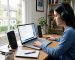Windows 11 laptop displaying Sound settings while troubleshooting audio problems