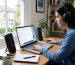 Windows 11 laptop displaying Sound settings while troubleshooting audio problems