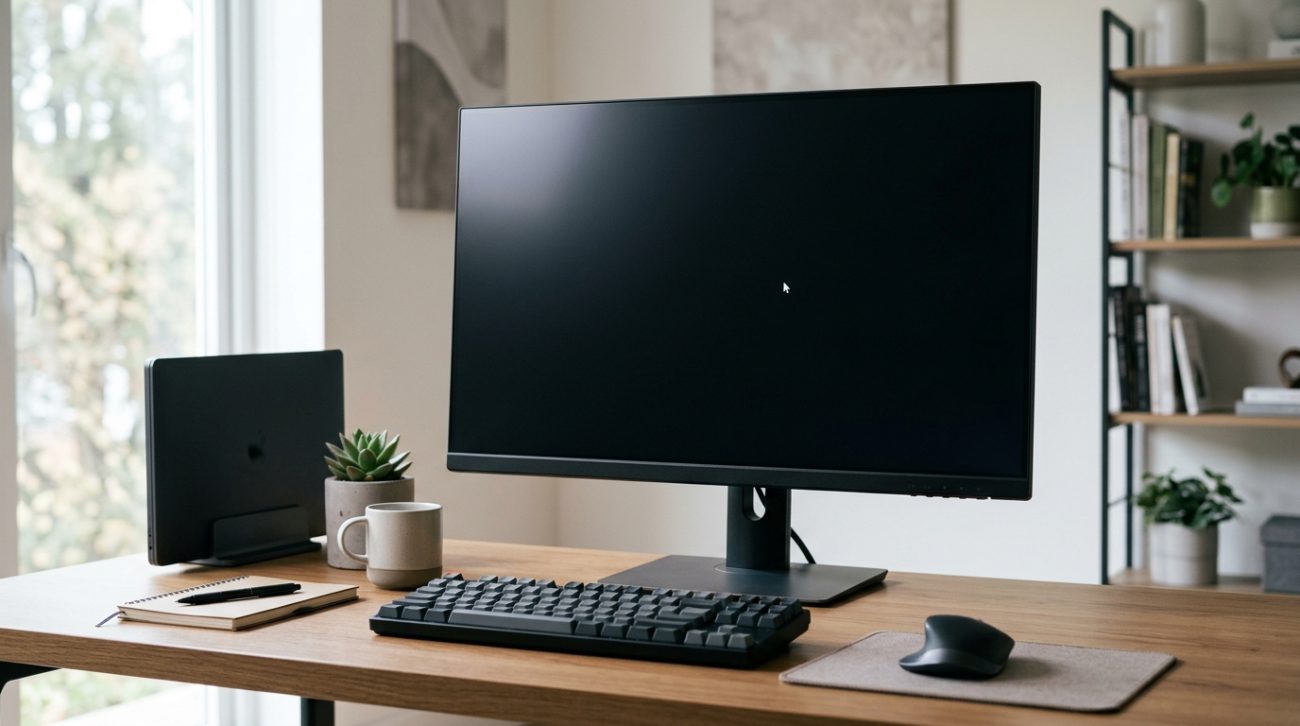 Windows 11 black screen problem on a desktop computer