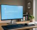 Windows 11 blue screen error displayed on a desktop computer